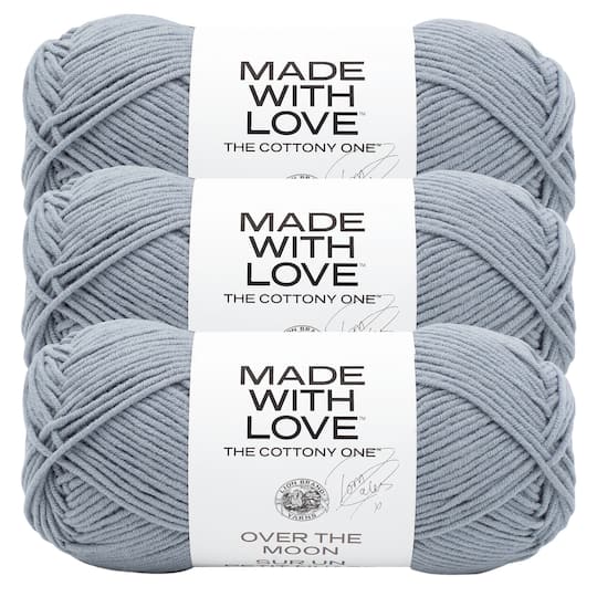 3 Pack Lion Brand® Tom Daley Made with Love™ The Cottony One™ Yarn